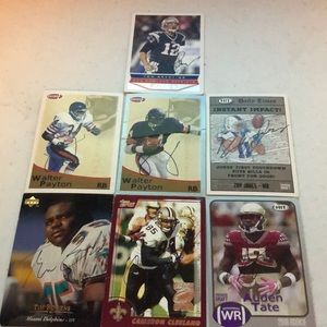 7 personally signed cards including legends